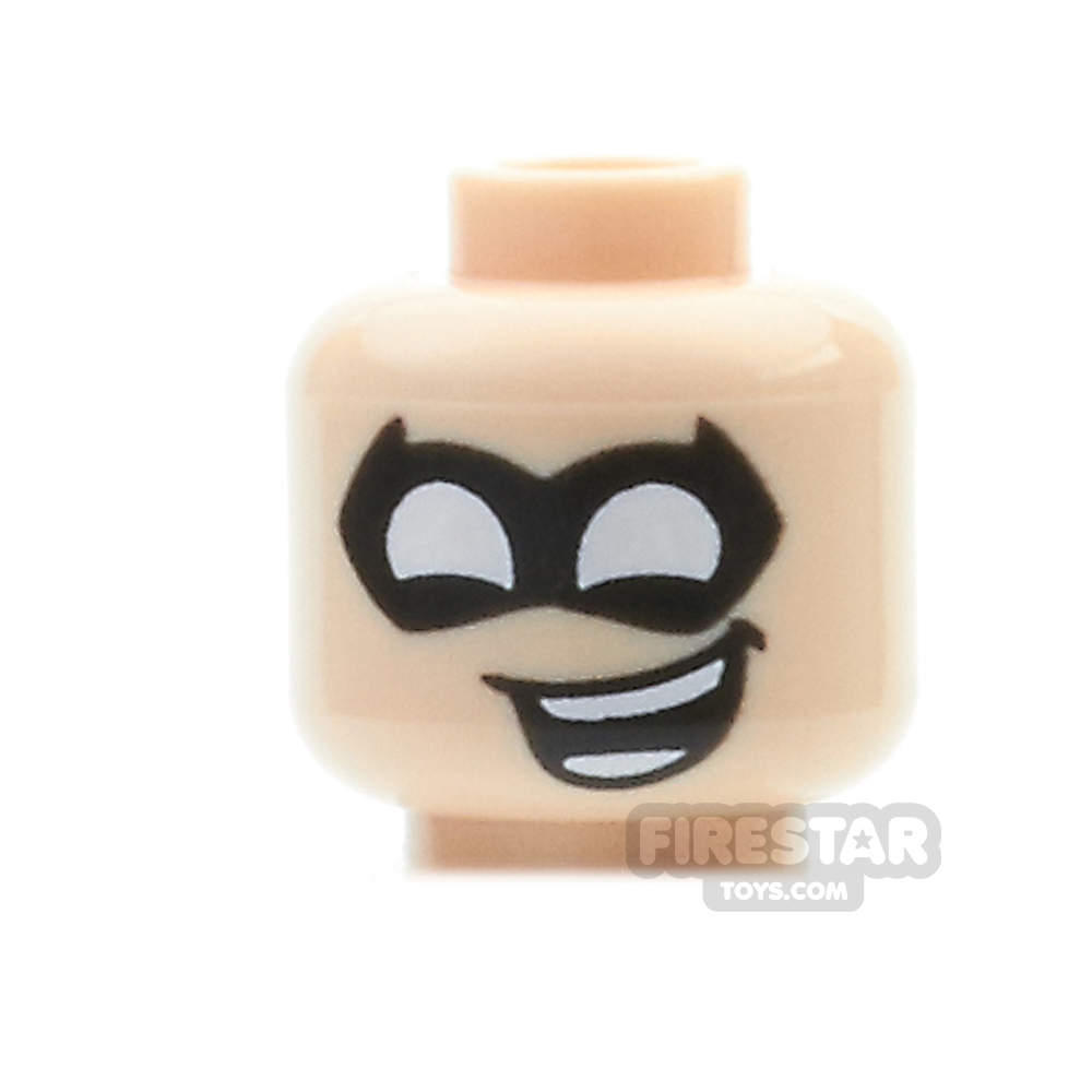 LEGO Mini Figure Heads - Robin Crooked Smile