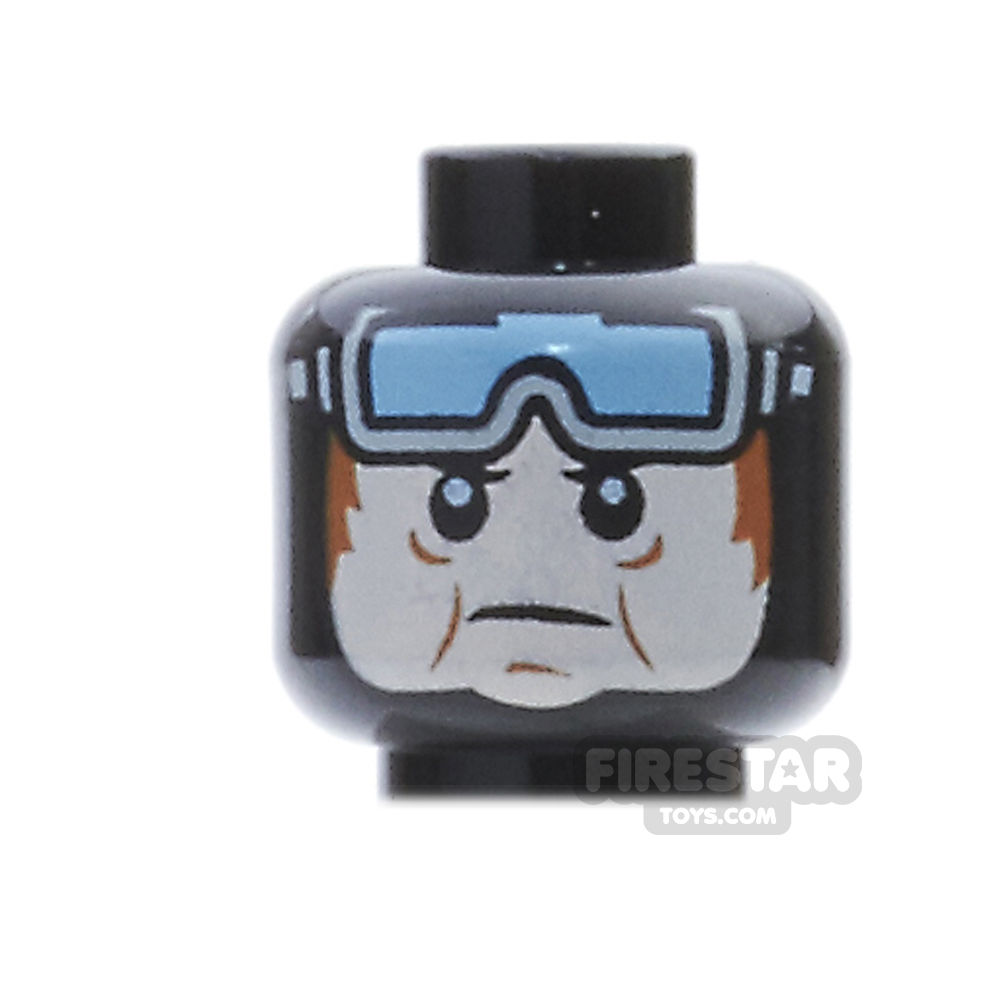 LEGO Mini Figure Heads - Balaclava with Goggles - Black BLACK