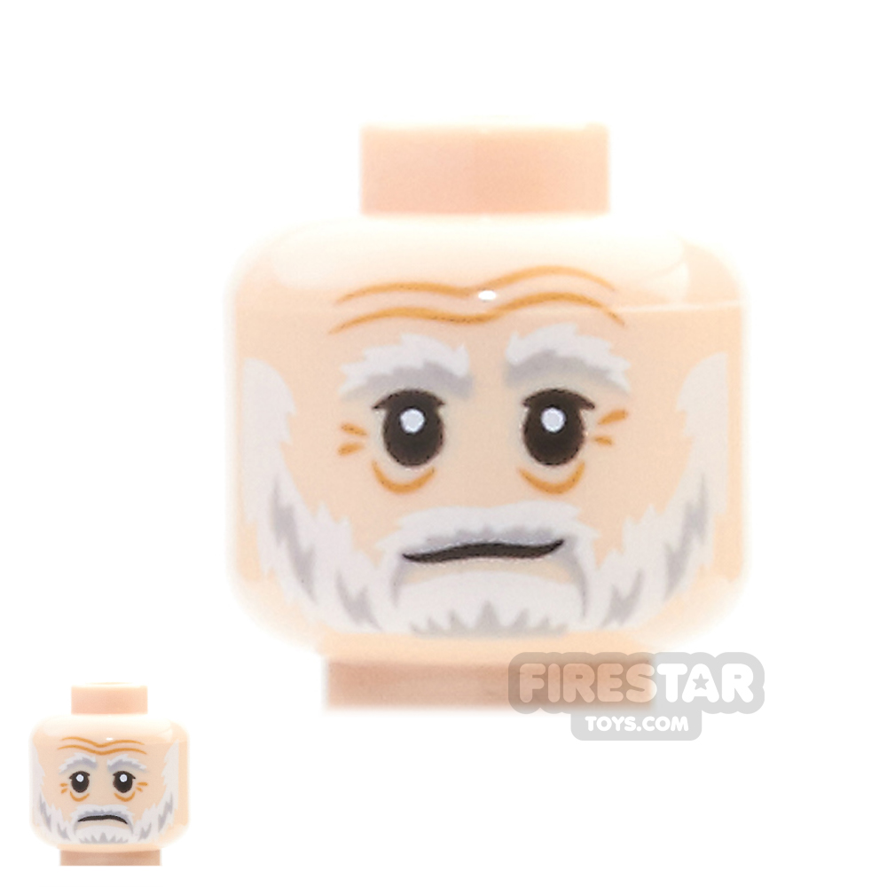 LEGO Mini Figure Heads - Lor San Tekka LIGHT FLESH