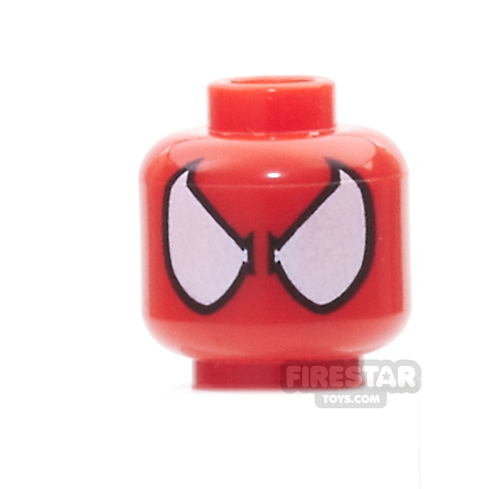 LEGO Mini Figure Heads - Spider Girl RED