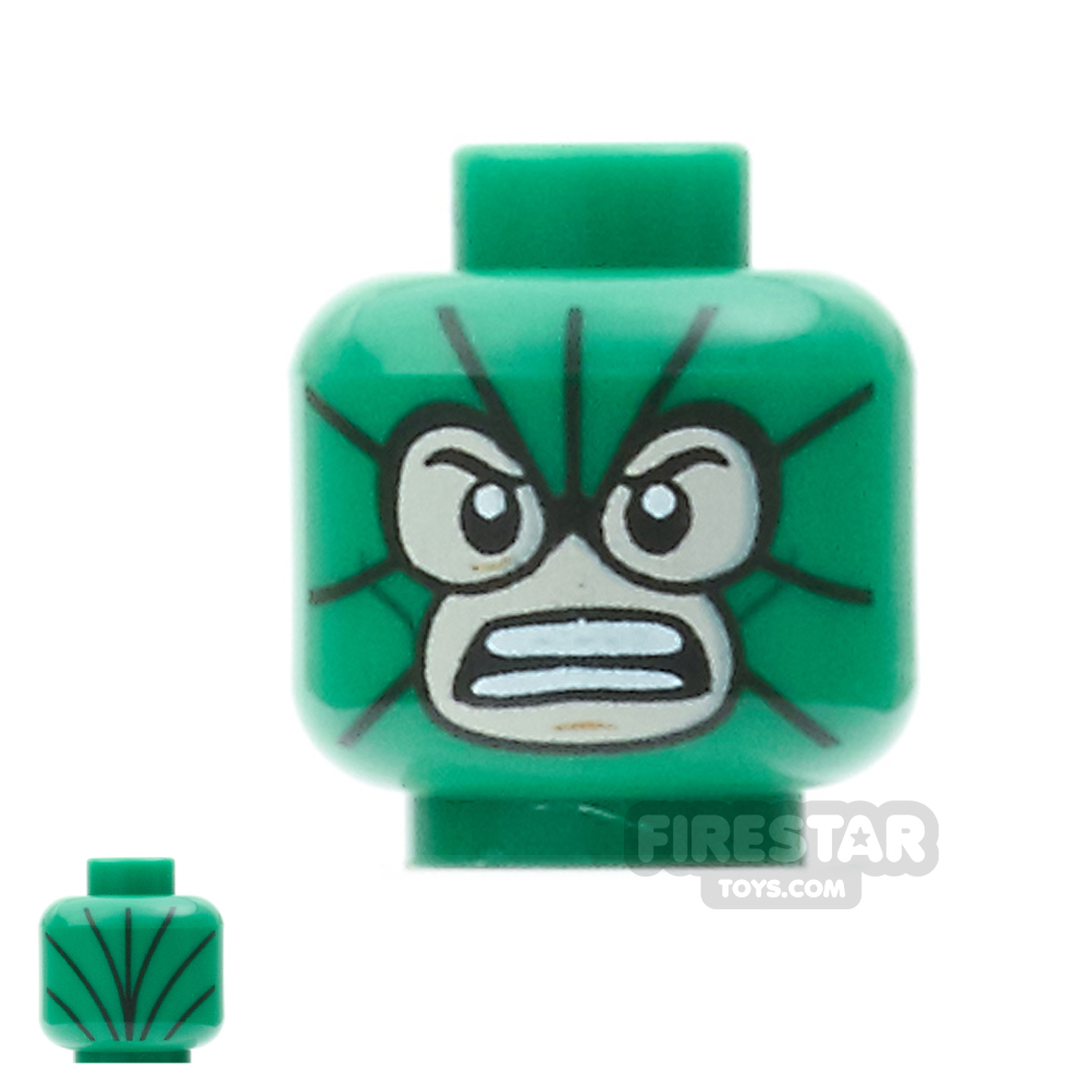 LEGO Mini Figure Heads - Spider-Man - Scorpion GREEN