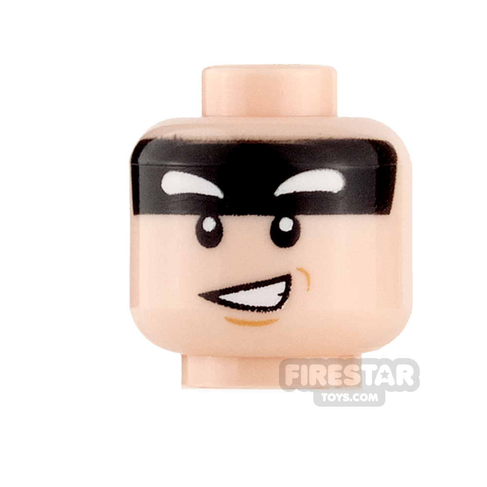 LEGO Mini Figure Heads - Batman Crooked Smile / Clenched Teeth