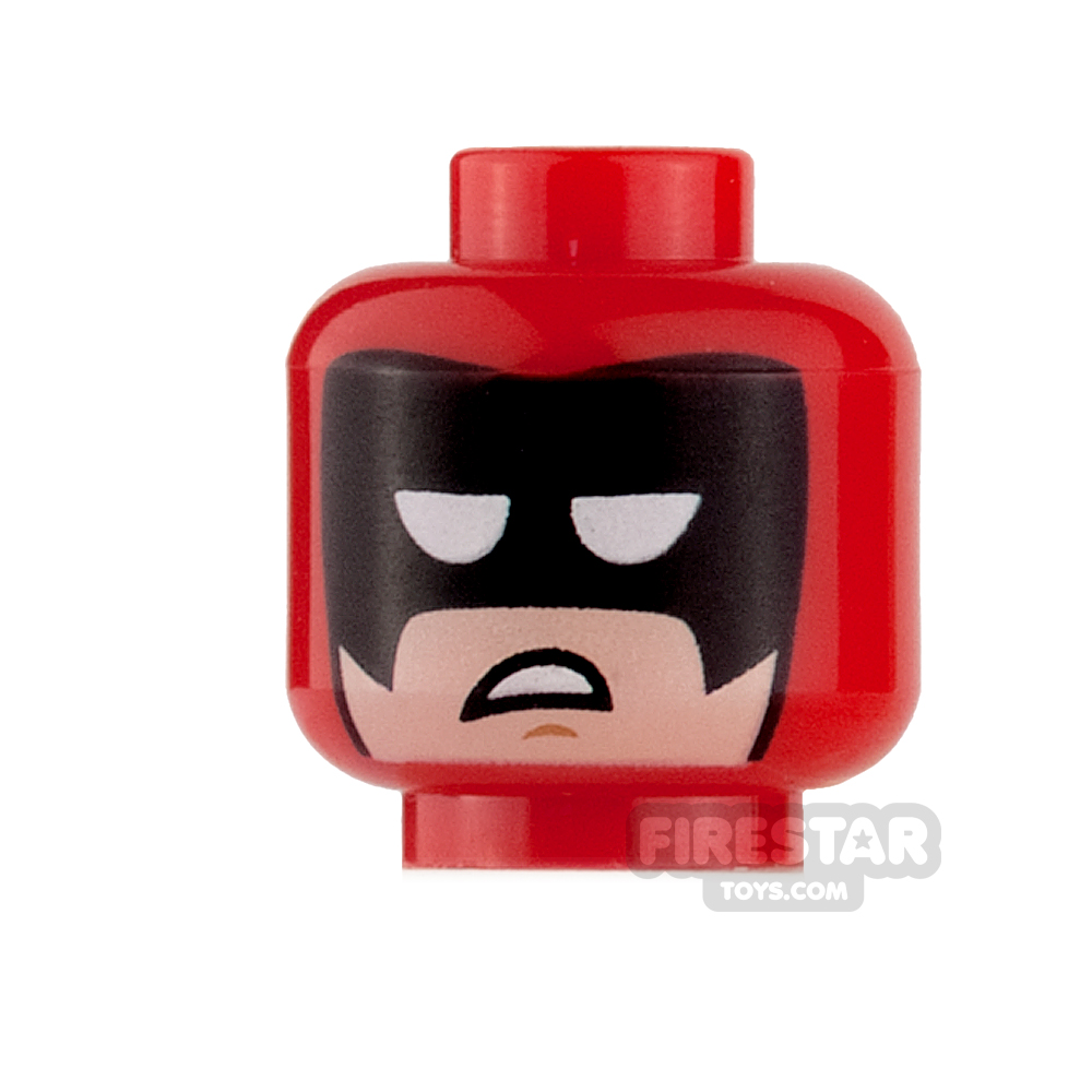 LEGO Mini Figure Heads - Calendar Man RED