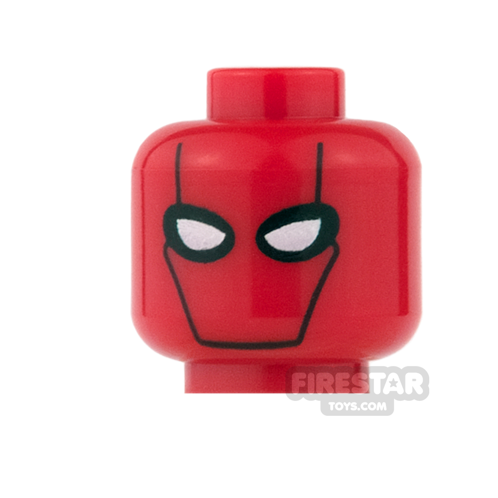 LEGO Mini Figure Heads - Batman - Red Hood RED