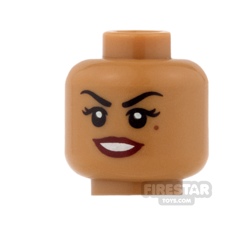LEGO Mini Figure Heads - Batman - Barbara Gordon MEDIUM DARK FLESH