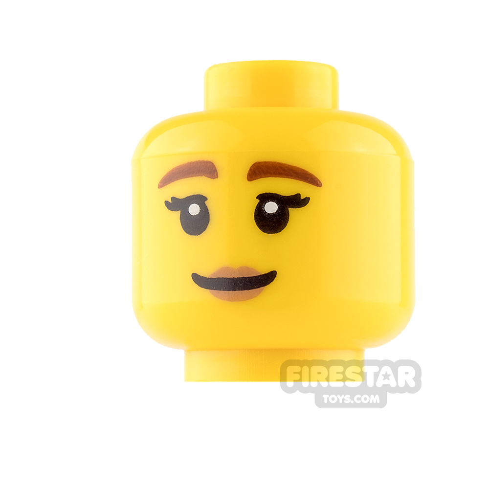 LEGO Mini Figure Heads - Female - Smile / Wincing