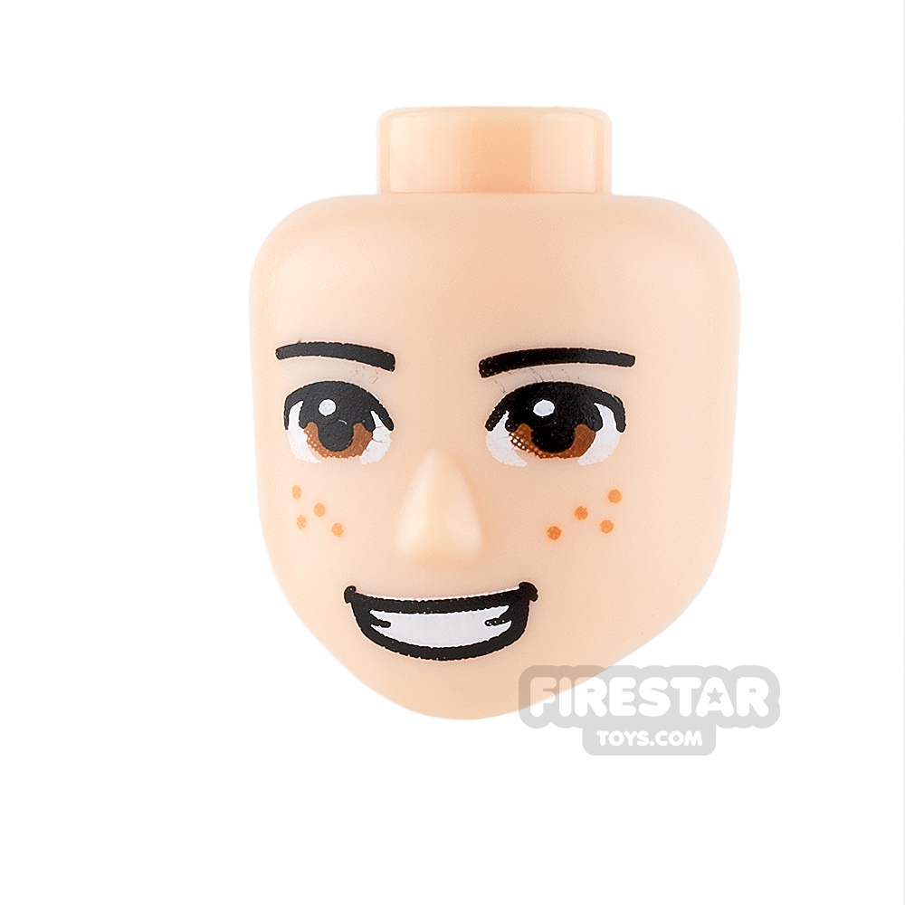 LEGO Friends Mini Figure Heads - Big Grin and Freckles