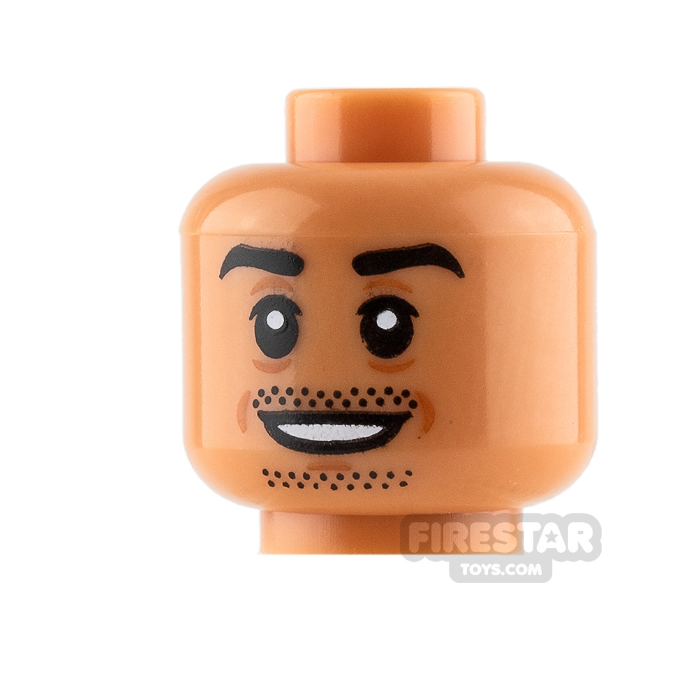 LEGO Minifigure Heads Black Stubble