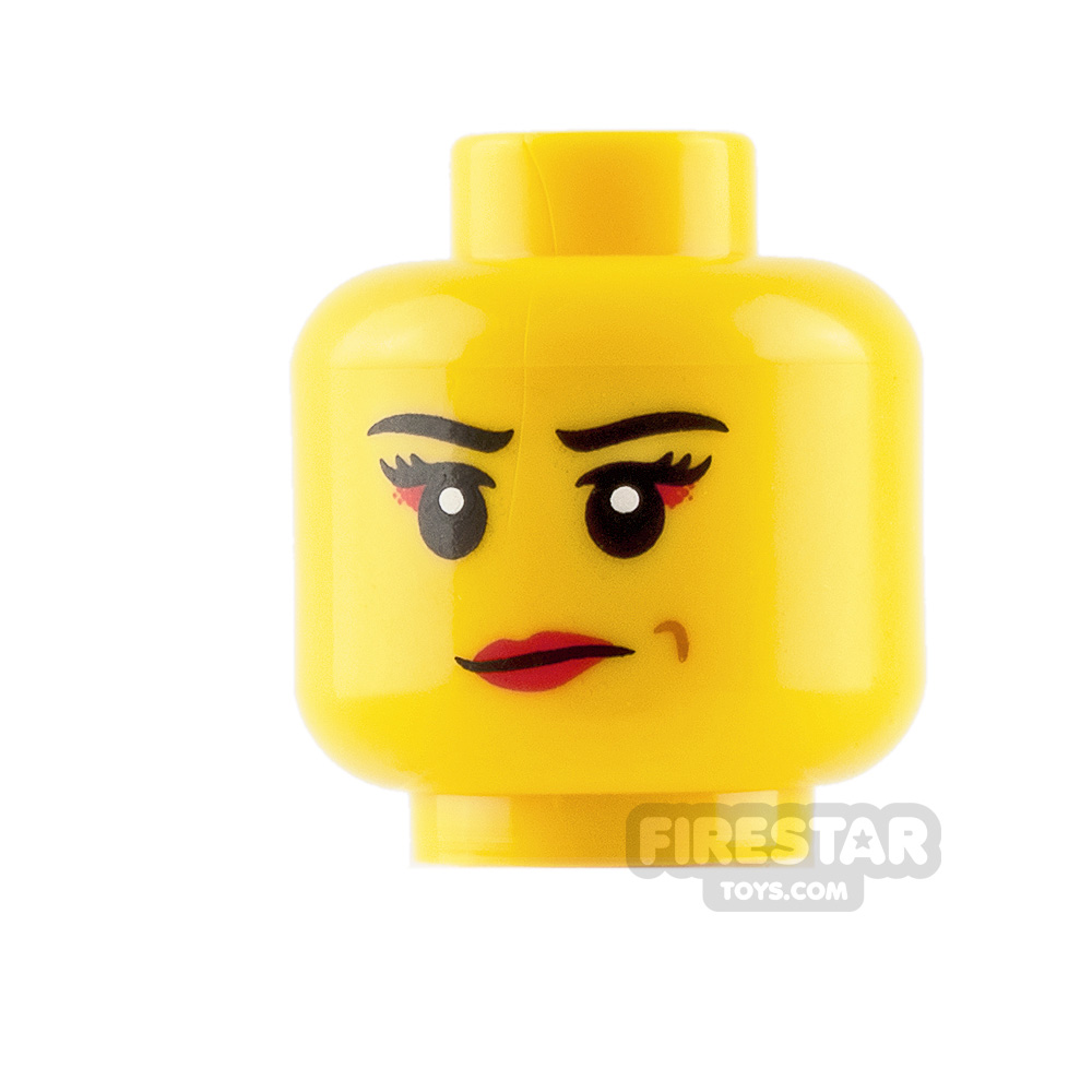 LEGO Minifigure Heads Red Lips and Veil