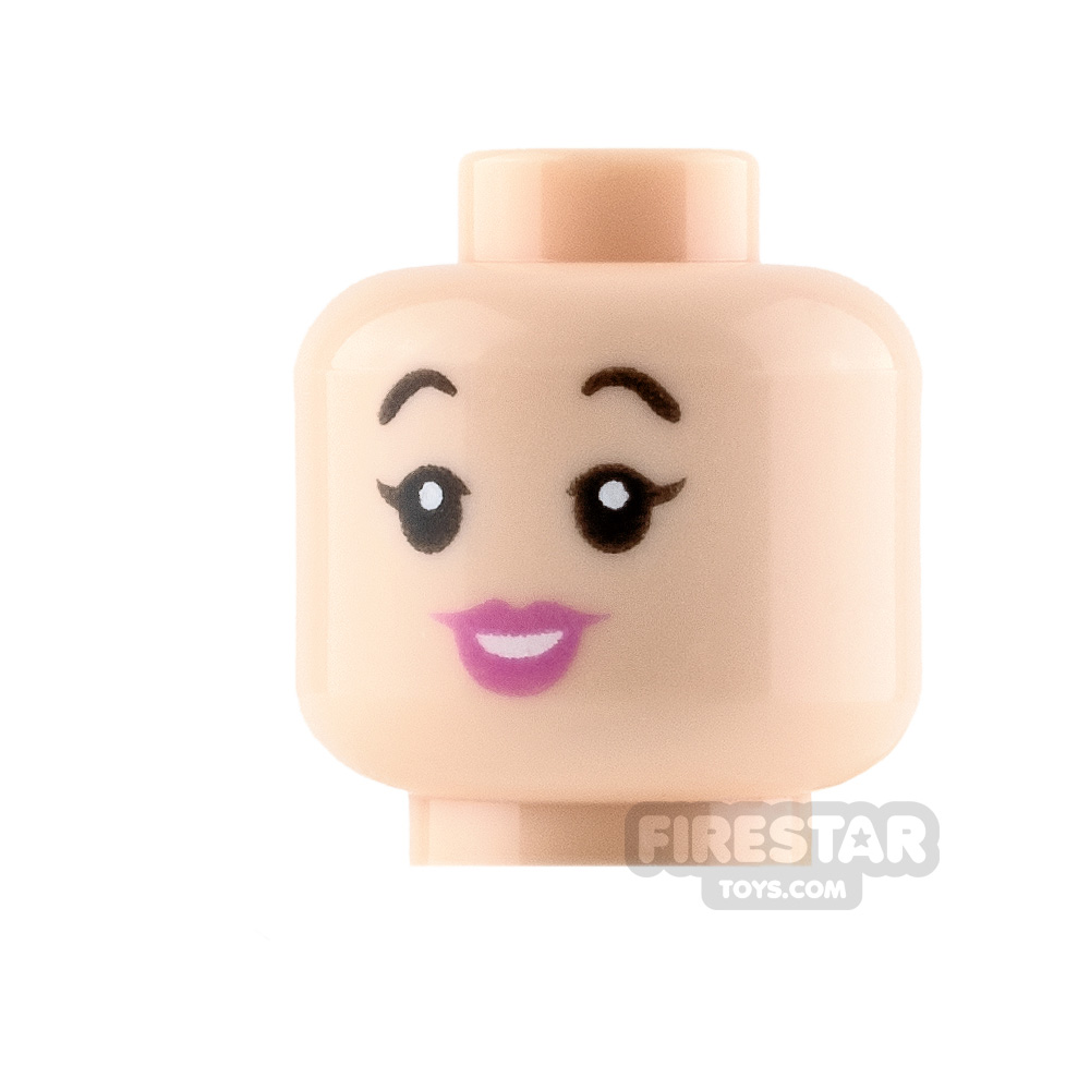 LEGO Minifigure Heads Pink Lips Smile and Cheerful