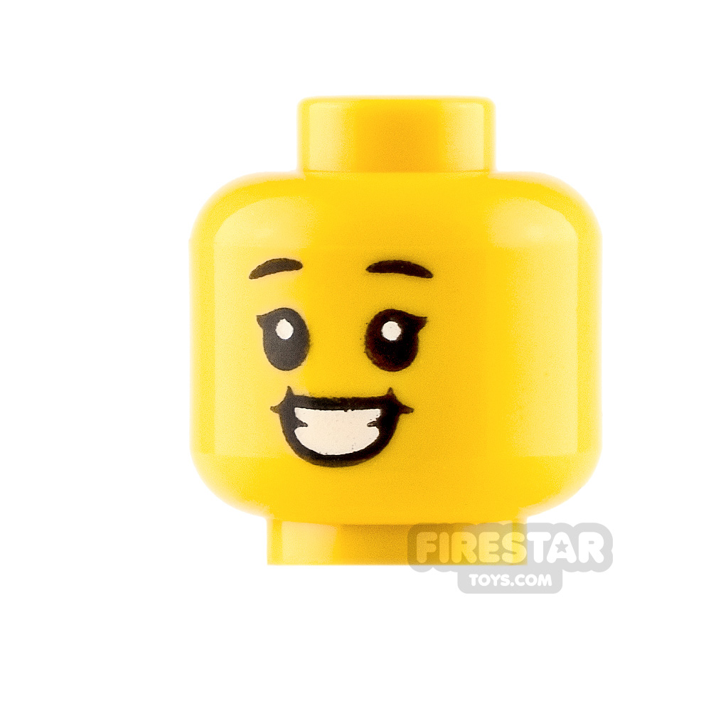 LEGO Minifigure Heads Big smile YELLOW