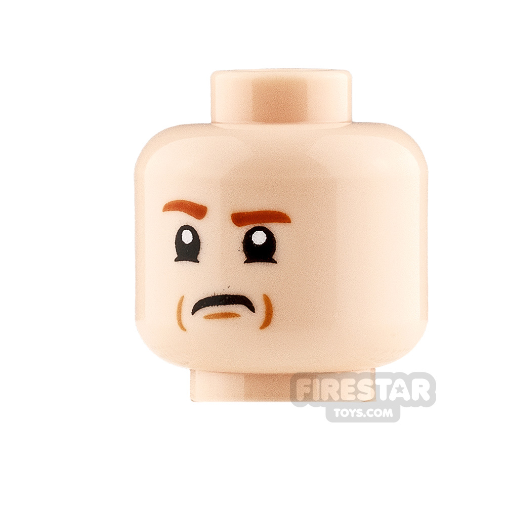 LEGO Minifigure Heads Worried Smile and Confused LIGHT FLESH