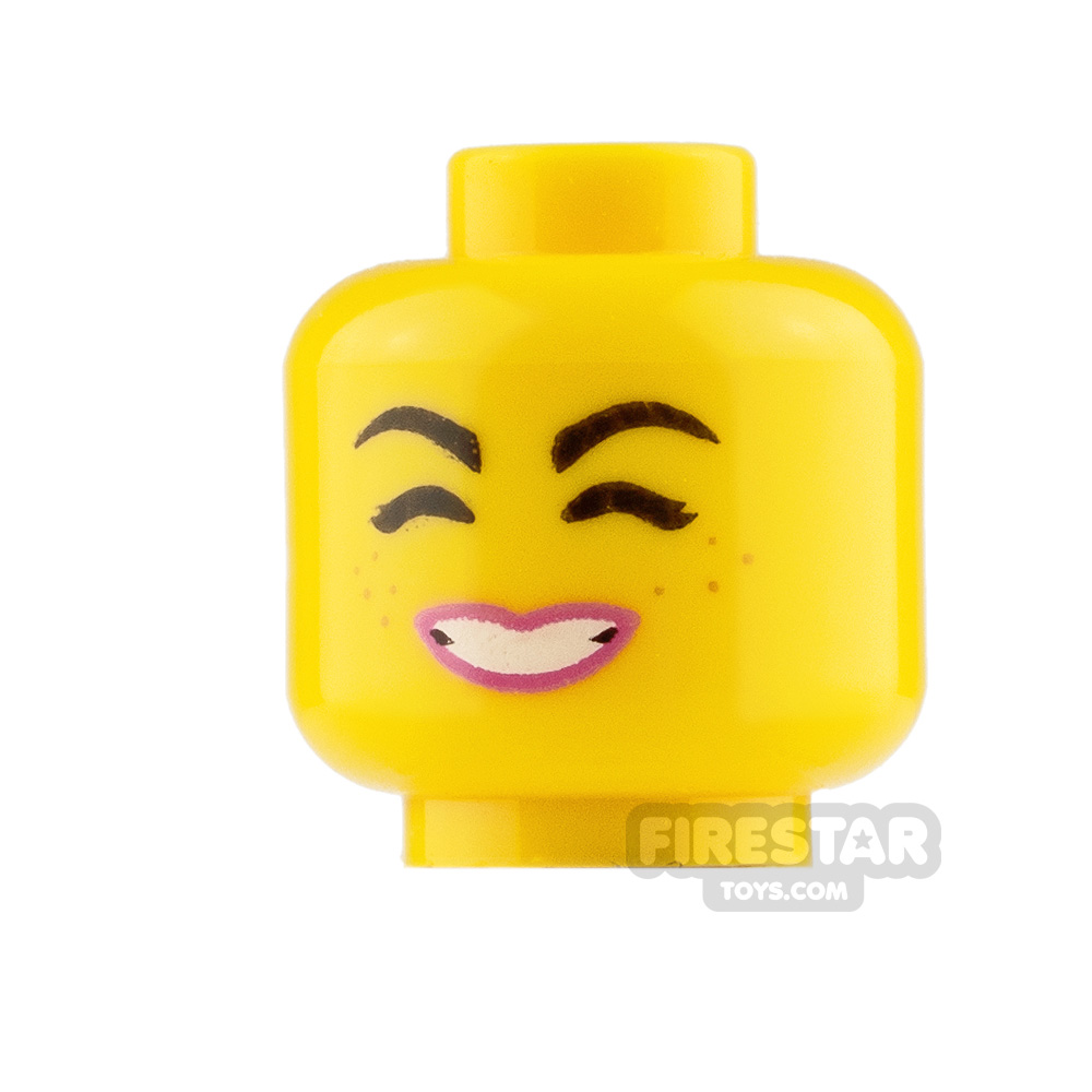 LEGO Mini Figure Heads Smile and Cheerful