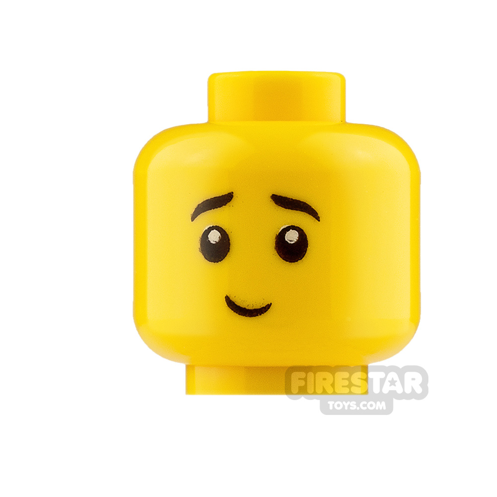 LEGO Mini Figure Heads Small Smile and Small Grin