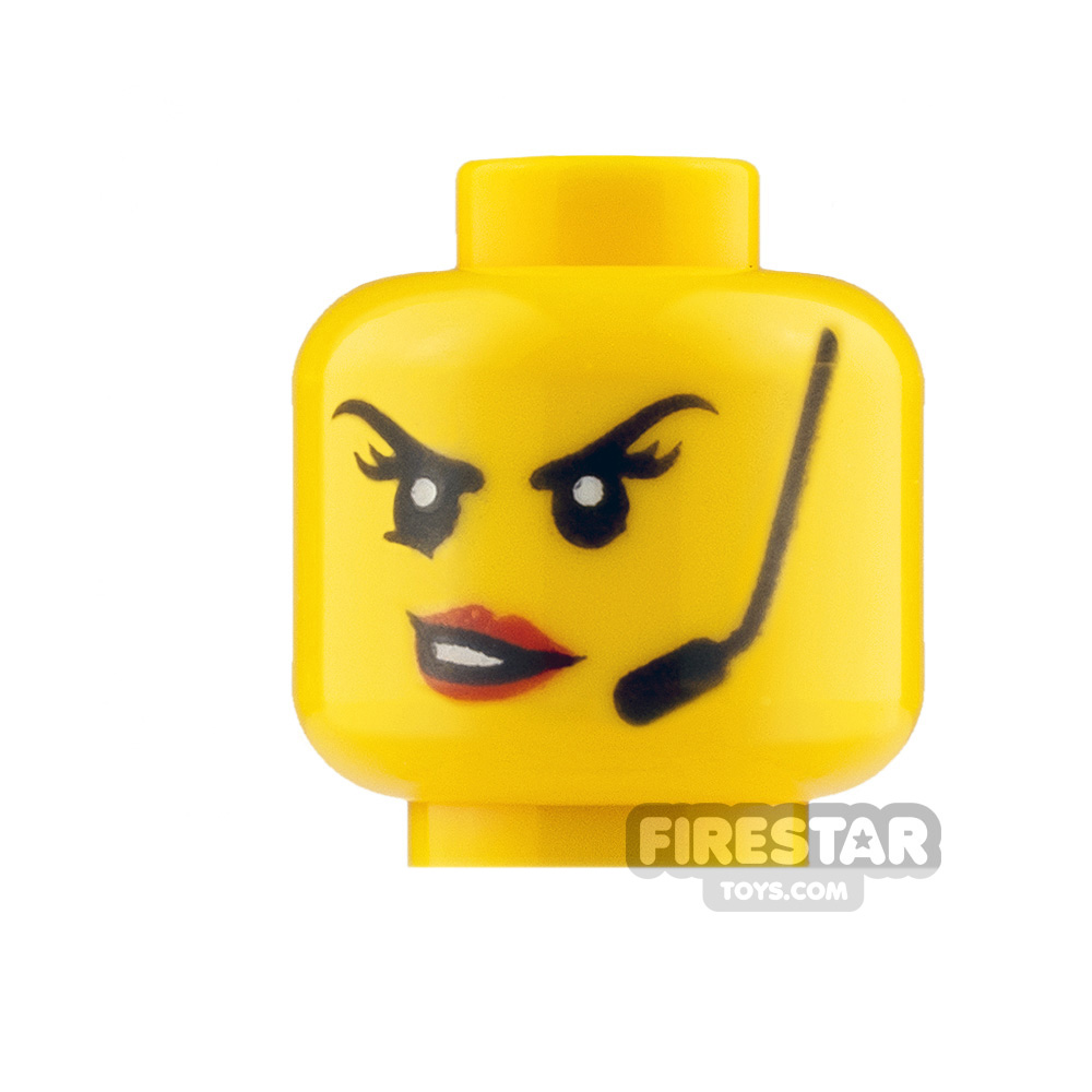 LEGO Minifigure Heads Scowl and Headset