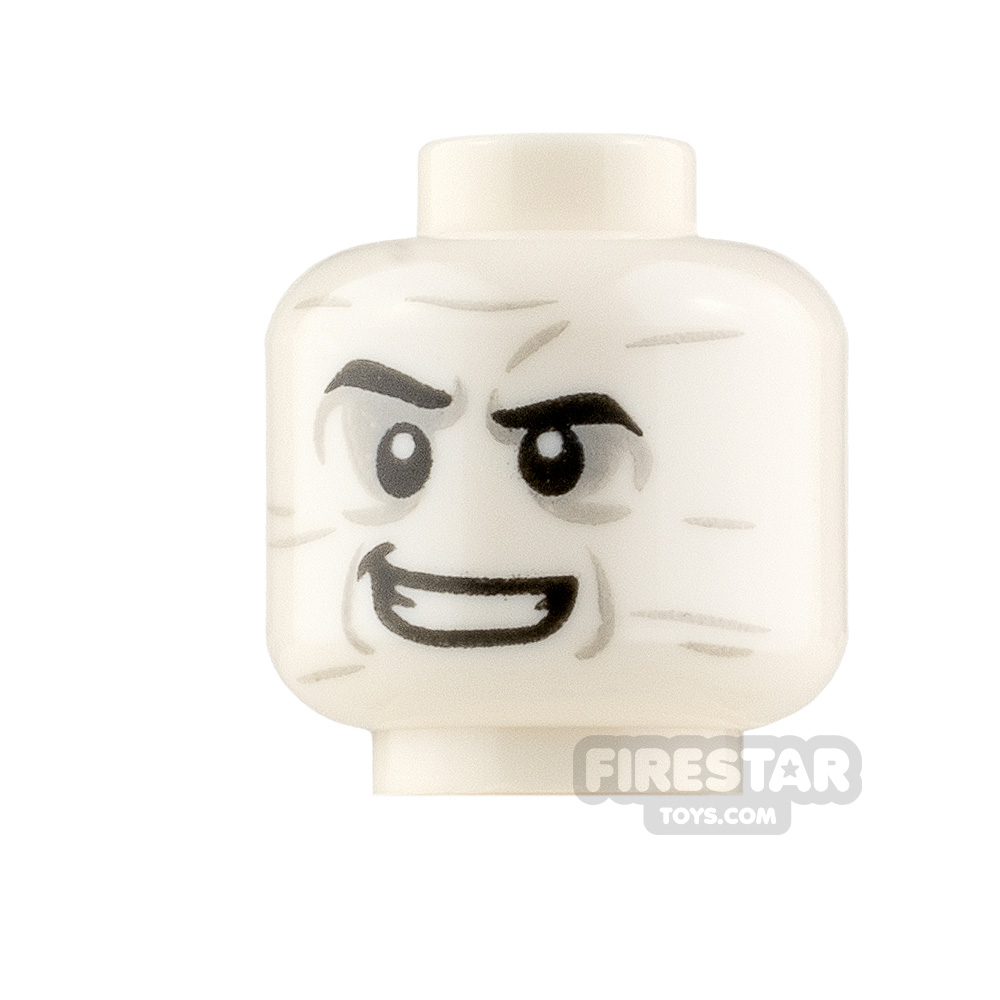LEGO Minifigure Heads Wrinkles with Eyeshadow and Grin