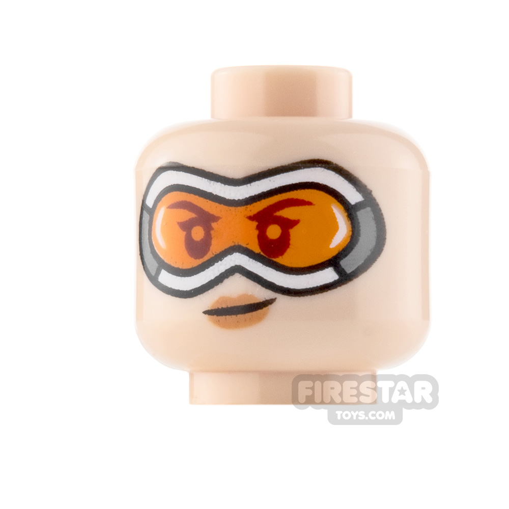 LEGO Minifigure Heads Goggles with Smile and Smirk
