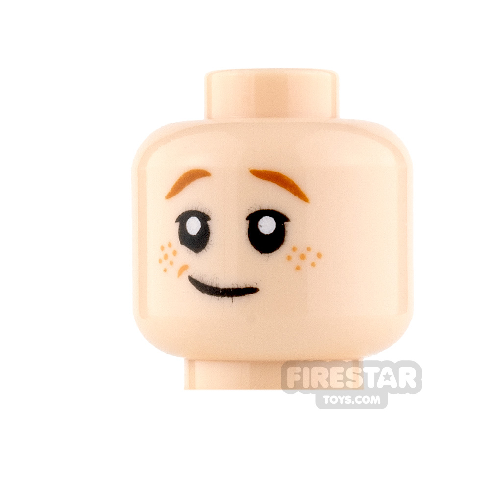LEGO Mini Figure Heads - Smile with Freckles and Scared