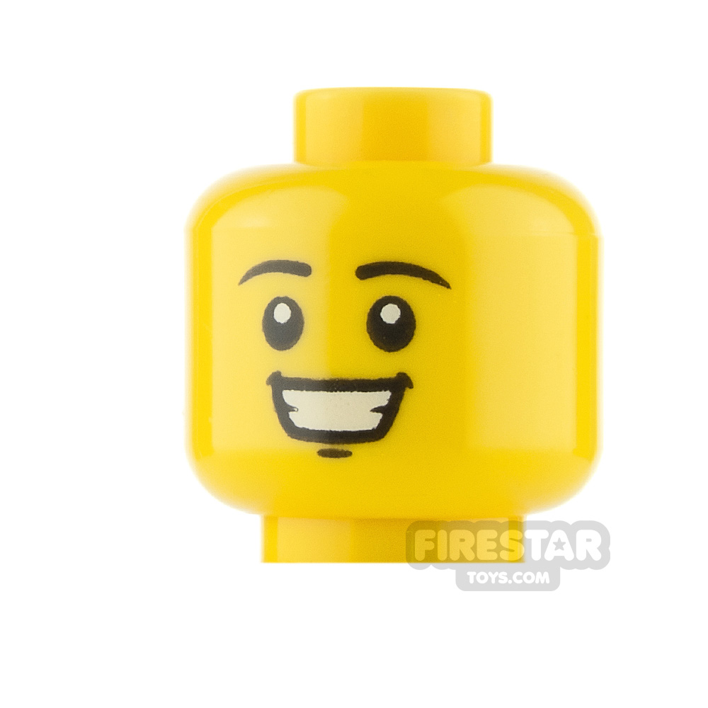 LEGO Minifigure Heads Large Smile YELLOW