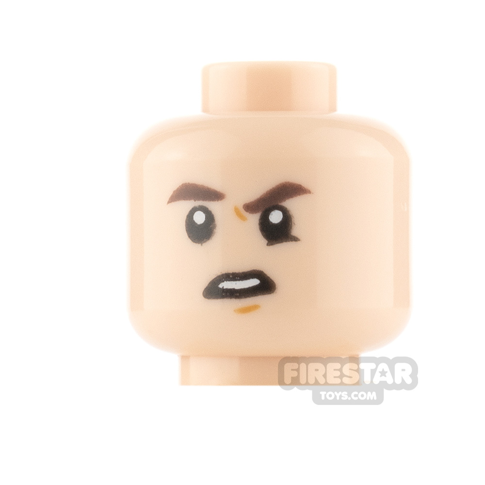 LEGO Minifigure Heads - Neutral / Confused LIGHT FLESH