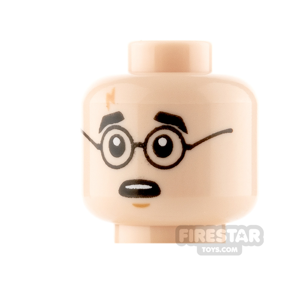 LEGO Minifigure Heads Harry Potter Smile and Worried