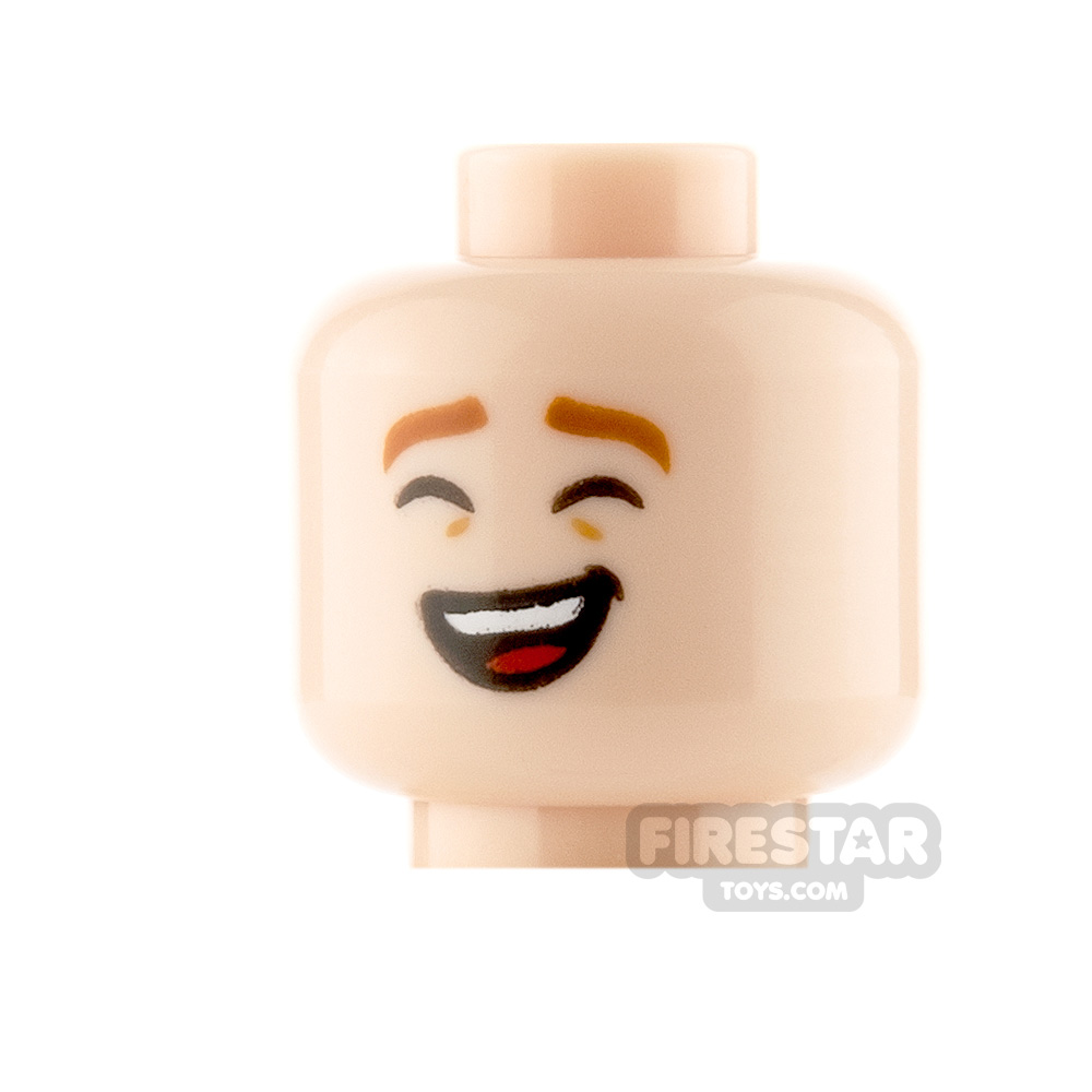 LEGO Minifigure Heads Grin and Laughing LIGHT FLESH