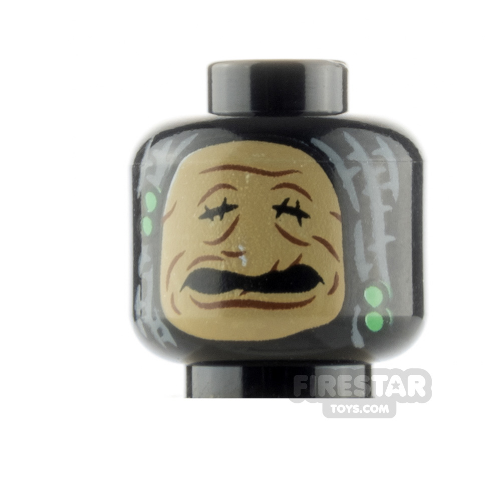 LEGO Minifigure Heads Shrunken Dre Head BLACK