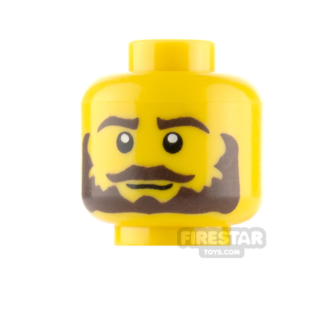 LEGO Minifigure Heads Bushy Beard and Moustcahe 