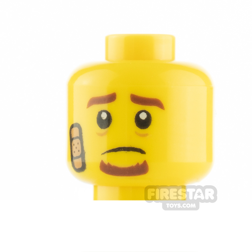 LEGO Minifigure Heads Plaster Sad and Scared with Mask