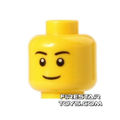 LEGO Mini Figure Heads - Smile YELLOW