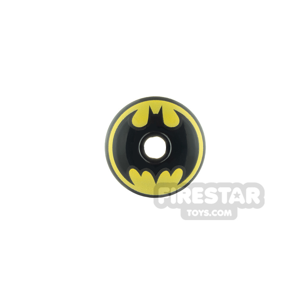 Printed Inverted Dish 2x2 Batman Logo