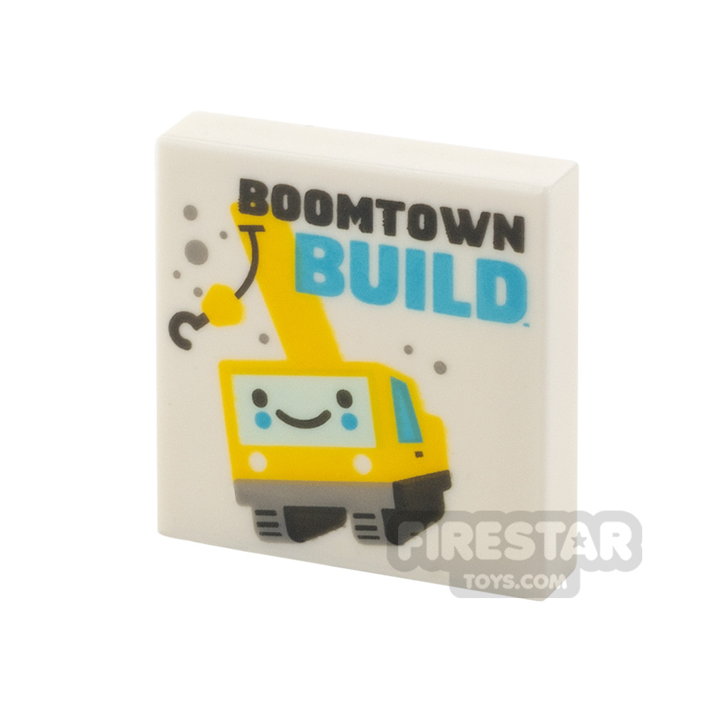 Printed Tile 2x2 Boomtown Build WHITE