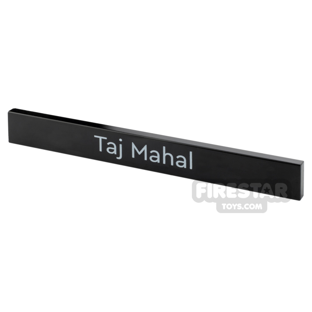 Printed Tile 1x8 Taj Mahal BLACK