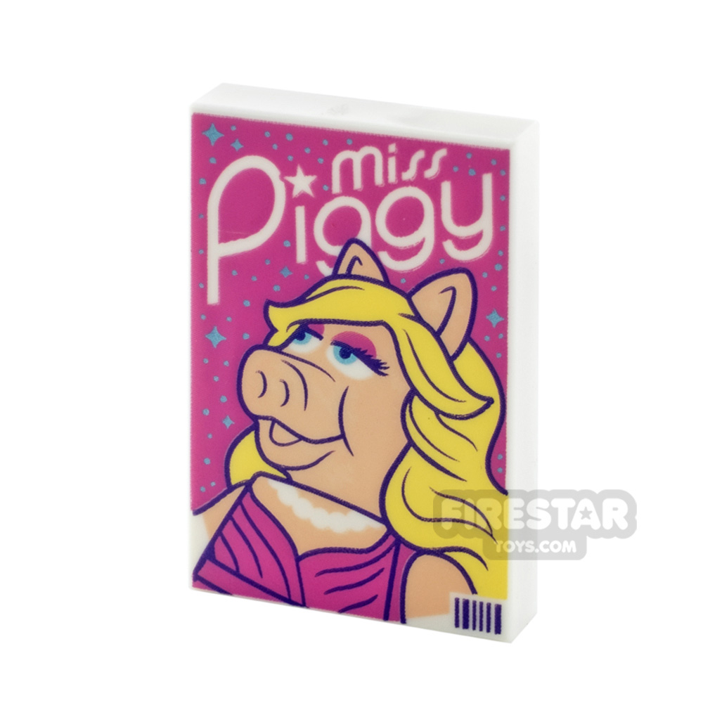 Printed Tile 2x3 Miss. Piggy Poster WHITE