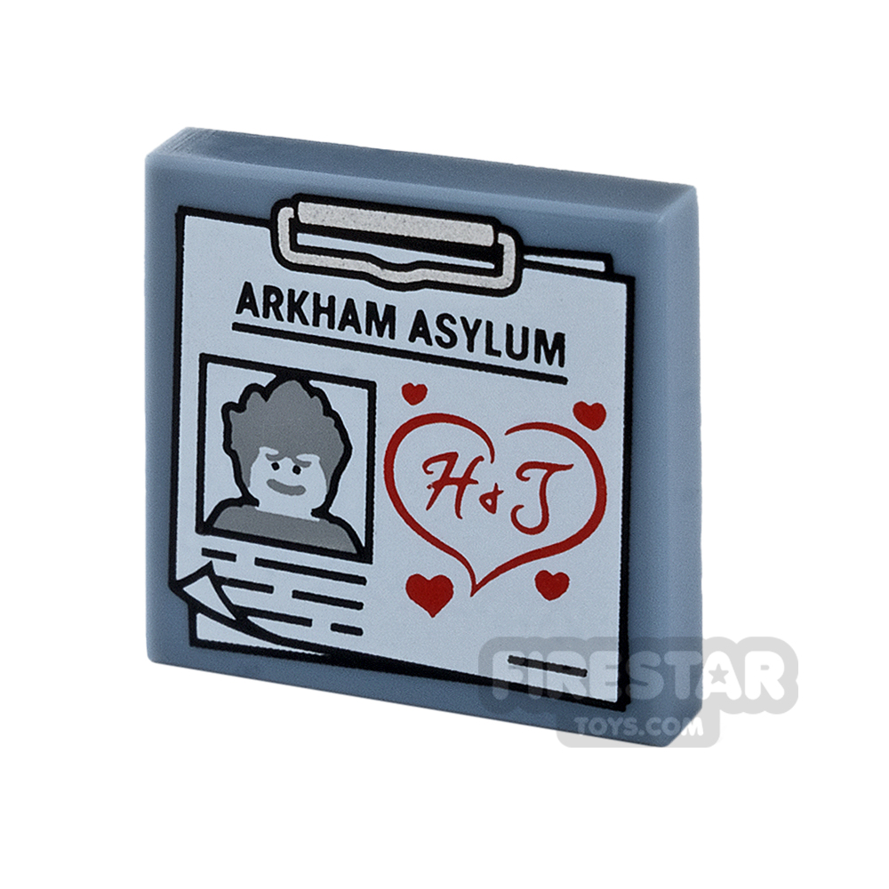 Printed Tile 2x2 - Arkham Asylum Clipboard 