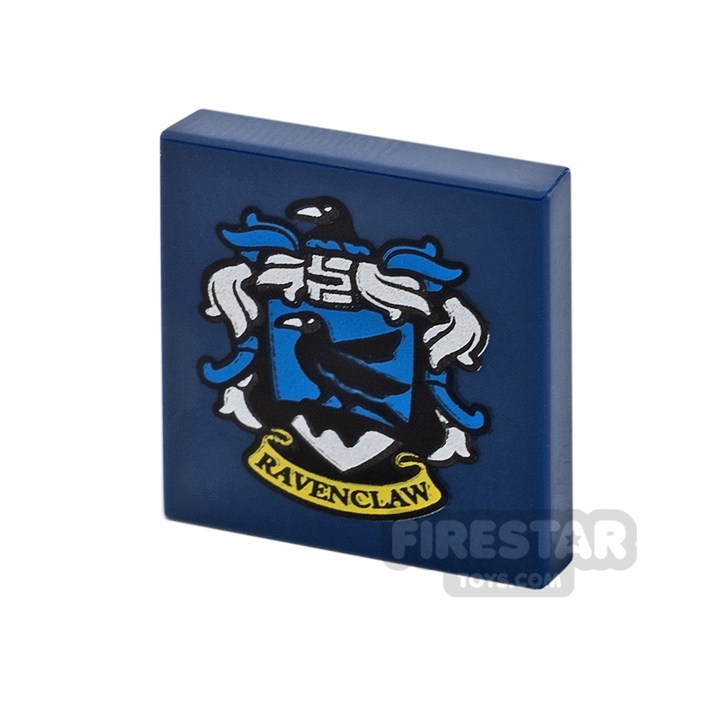 Printed Tile 2x2 Ravenclaw Logo DARK BLUE