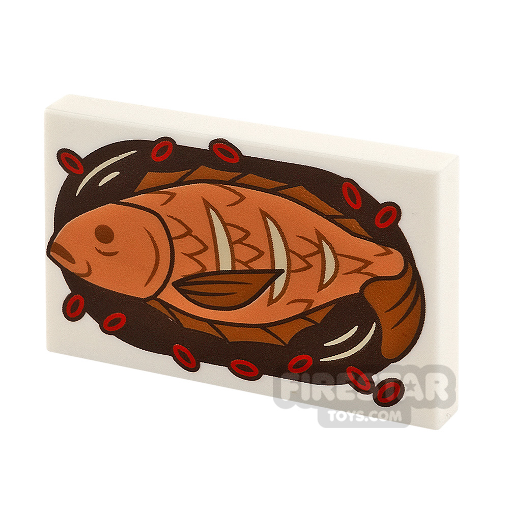 Printed Tile 2x3 Chinese Steamed Fish