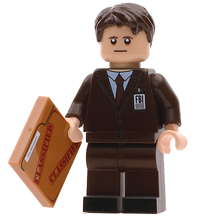 Custom Design Minifigure X-Files FBI Agent Sculder
