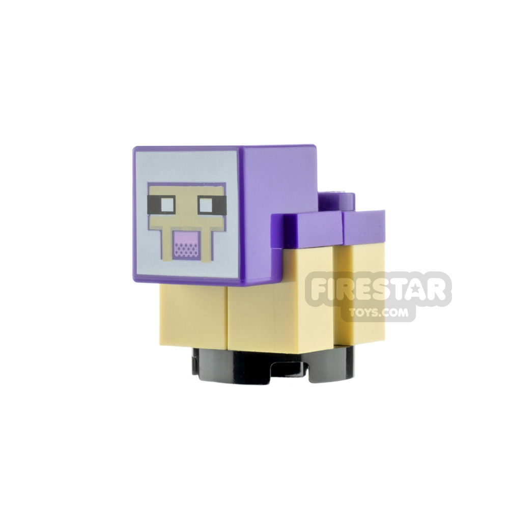 LEGO Minecraft Minifigure Minecraft Sheep Purple Head 