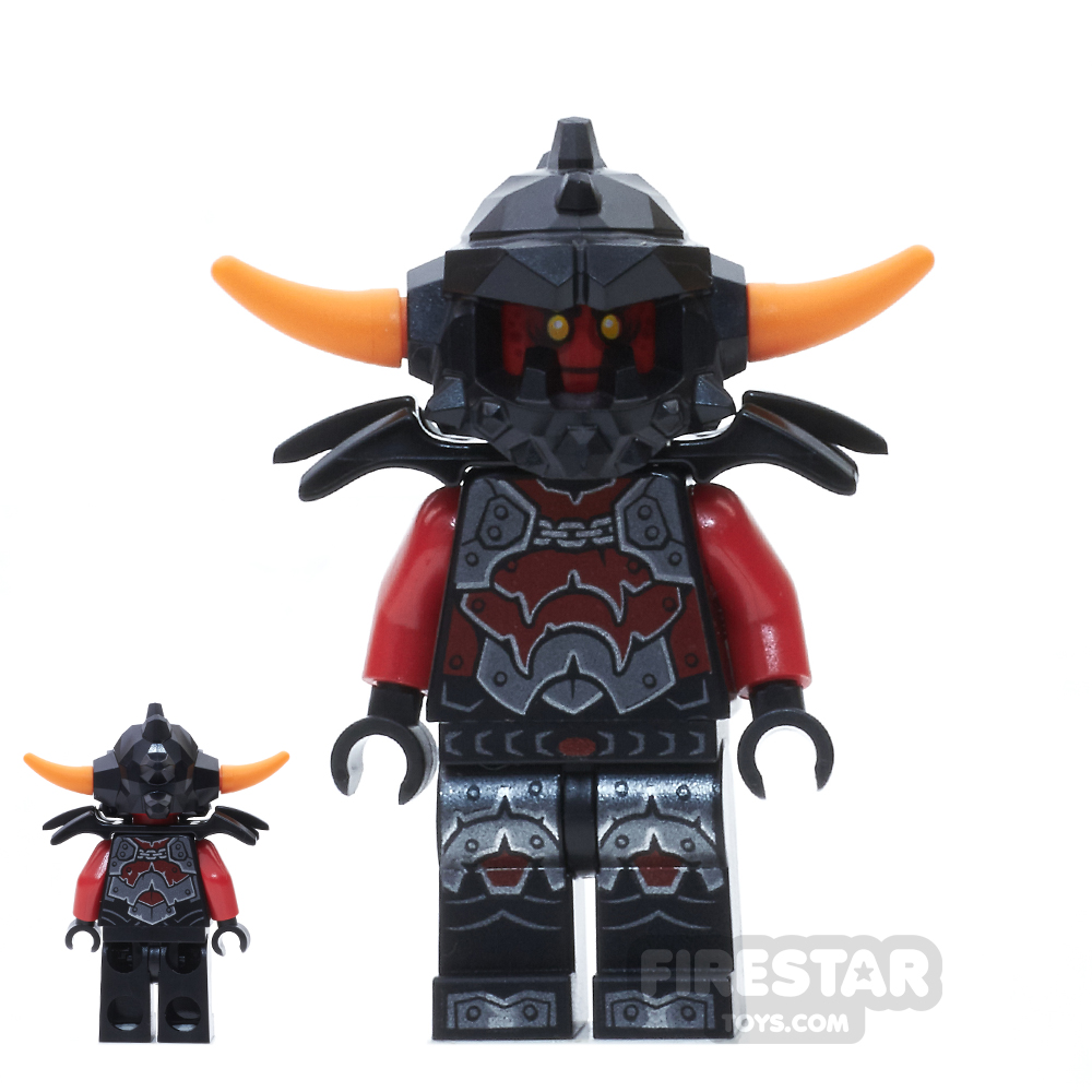 LEGO Nexo Knights Mini Figure - Ash Attacker - Orange Horns 