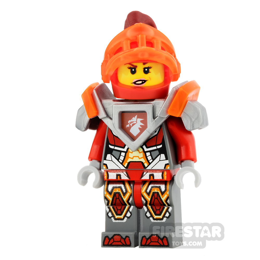 LEGO Nexo Knights Mini Figure - Macy - Trans-Neon Orange Visor 