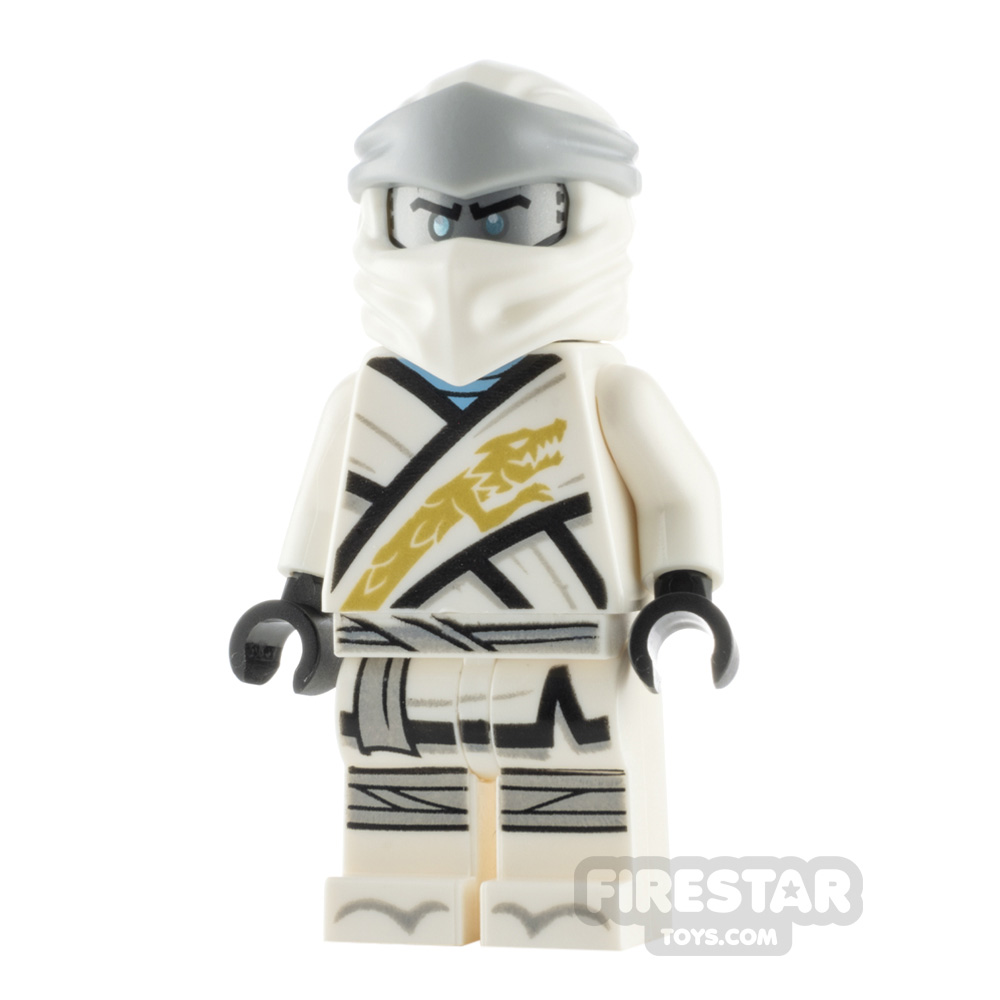 LEGO Ninjago Minifigure Zane Legacy Silver Head 