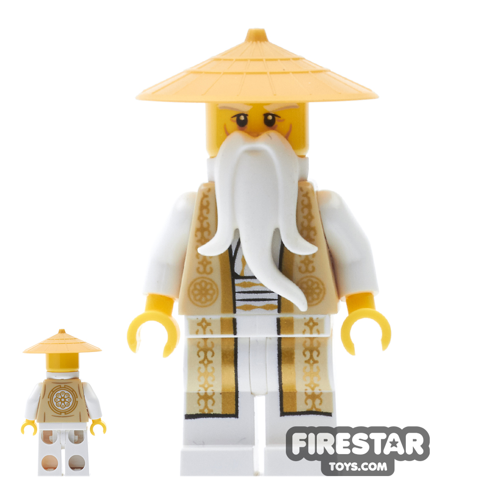 LEGO Ninjago Mini Figure - Sensei Wu - Tan and Gold Robe