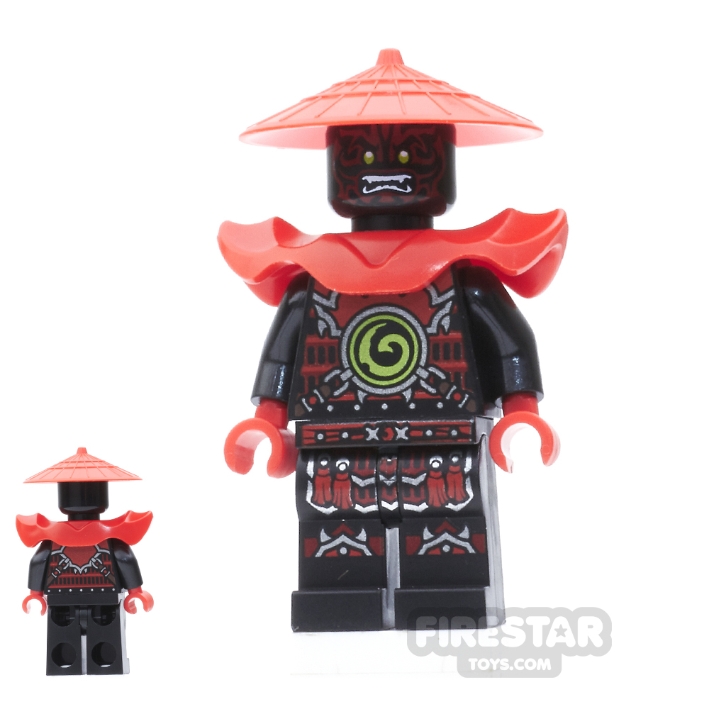 LEGO Ninjago Mini Figure - Swordsman - Dark Red Markings