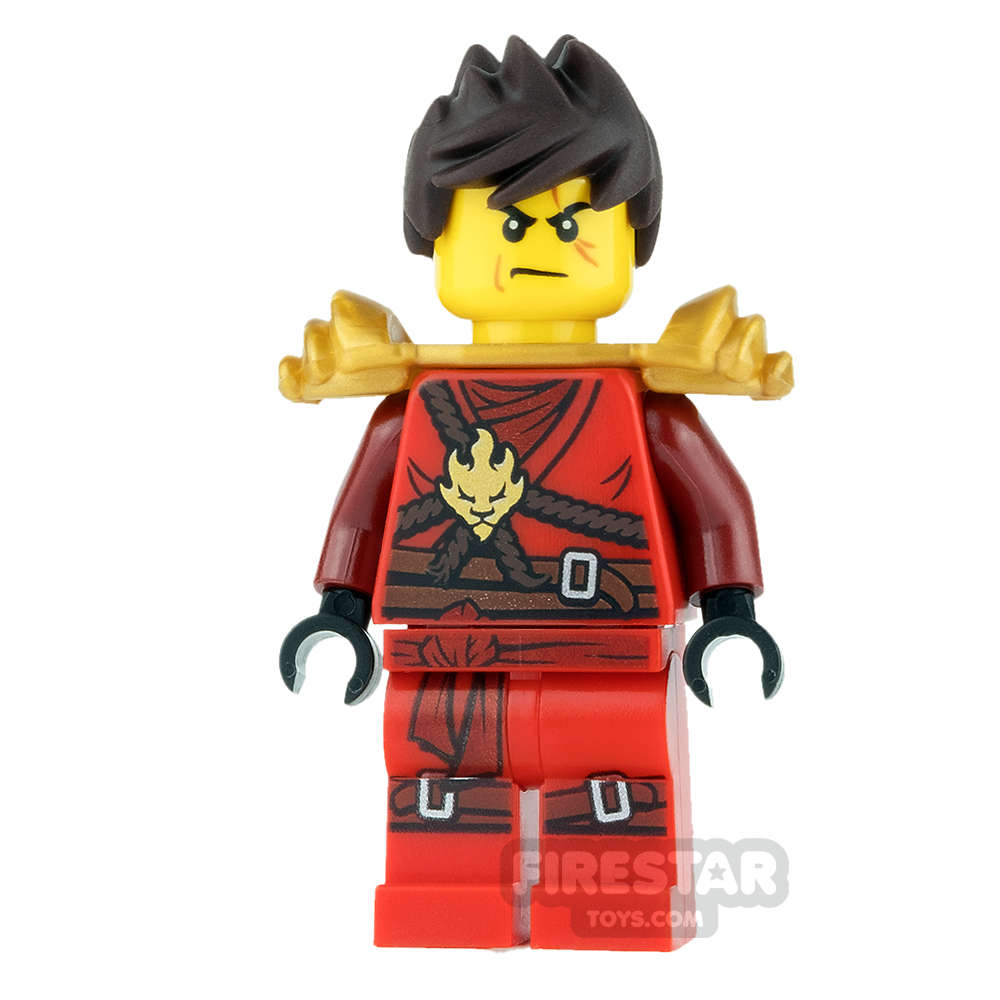 LEGO Ninjago Mini Figure - Kai - Pearl Gold Armour and Tousled Hair