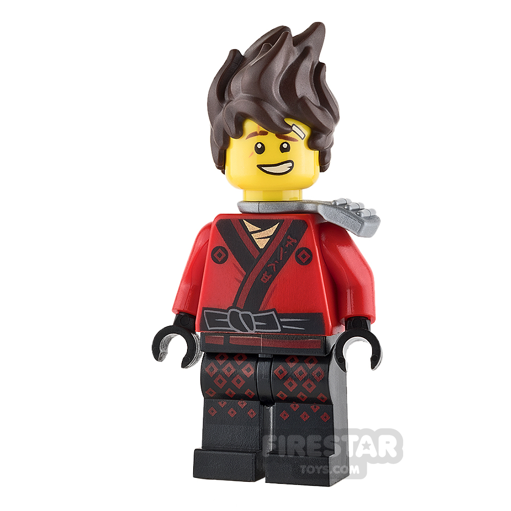 LEGO Ninjago Mini Figure - Kai - Hair, Flat Silver Katana Holder