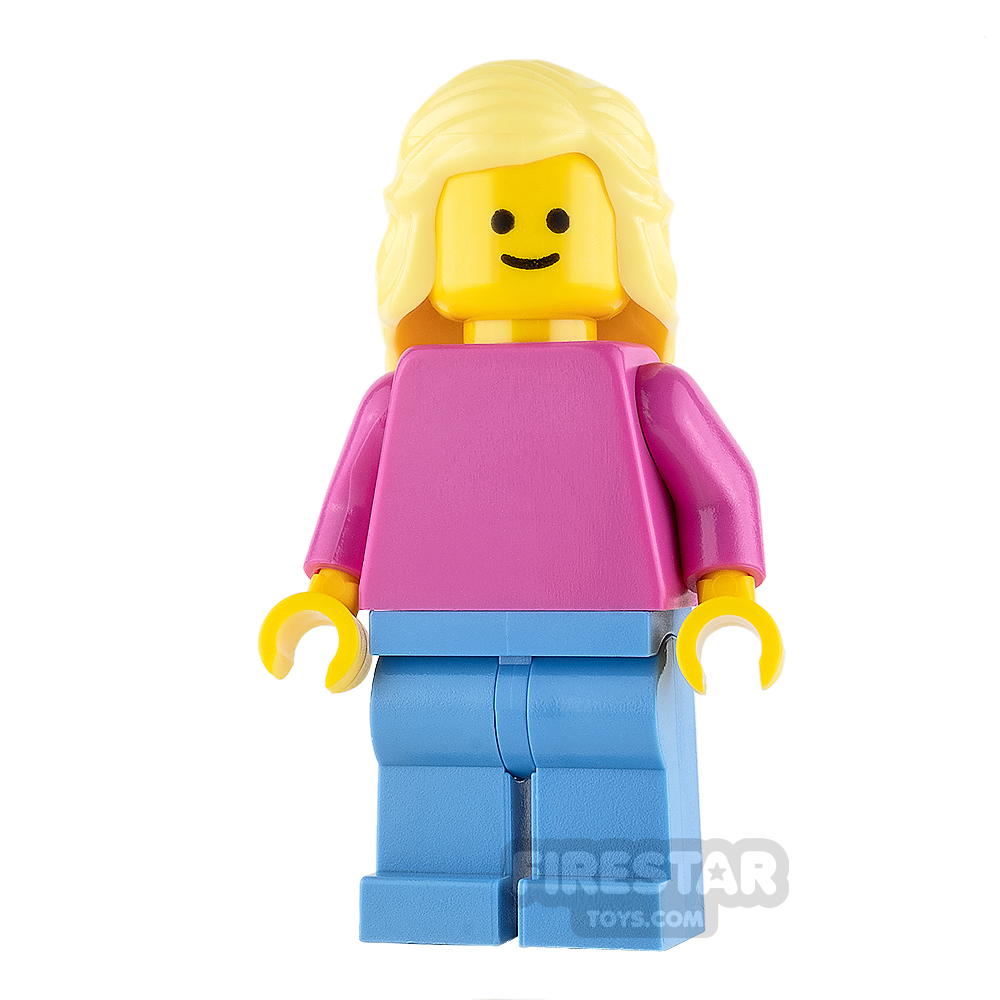 LEGO City Mini Figure - Female - Dark Pink Top 