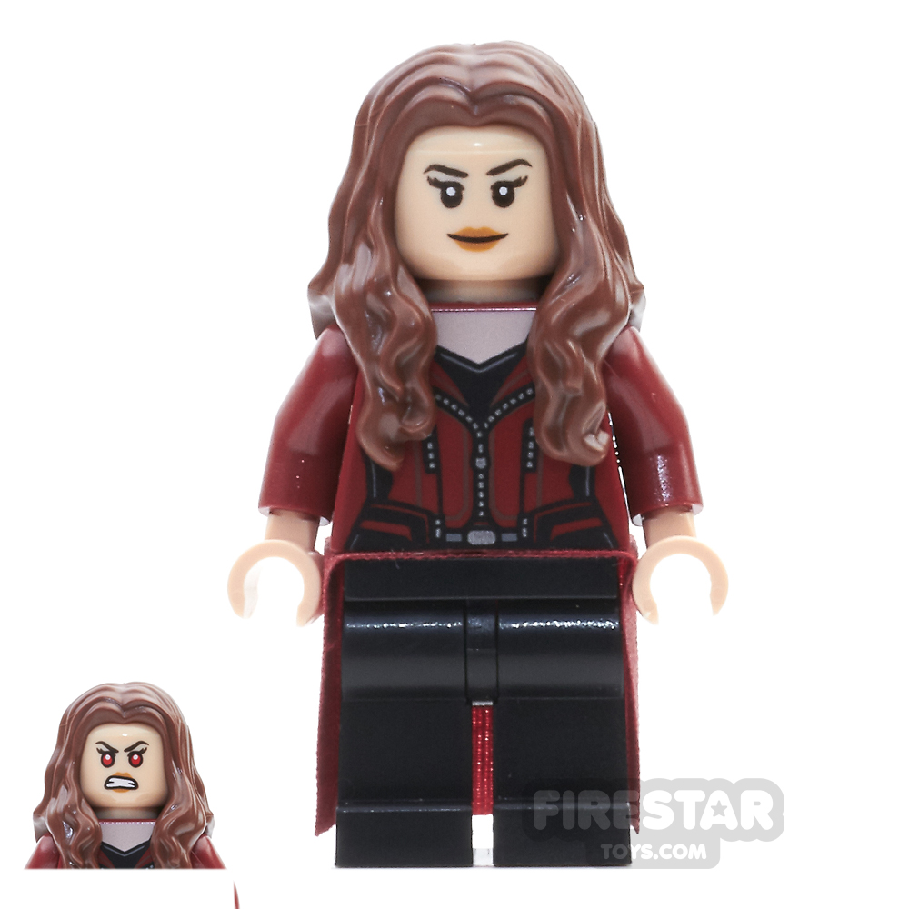 LEGO Super Heroes Mini Figure - Scarlet Witch - Fabric Skirt 