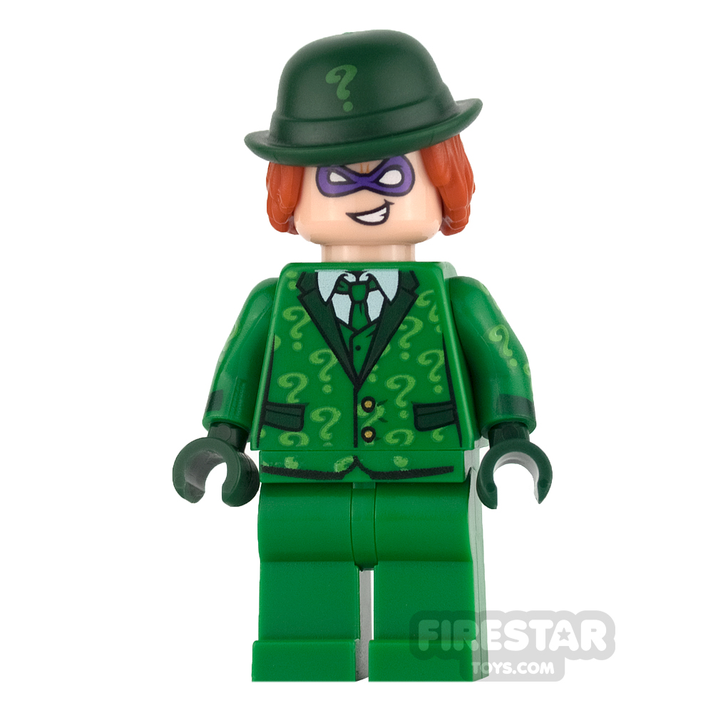 LEGO Super Heroes Mini Figure - The Riddler - Suit and Tie, Hat with Hair