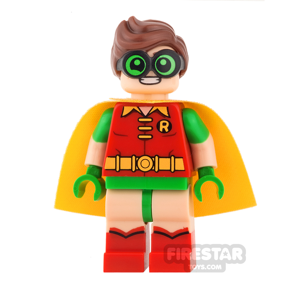 LEGO Super Heroes Mini Figure - Robin - Green Goggles and Frown 